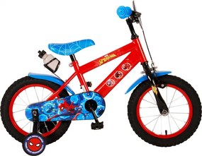 Ultimate Spider-Man 14 Inch 25 cm Boys Coaster Brake Blue/Red