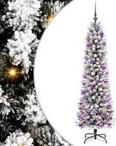 vidaXL Τεχνητό Χριστουγεννιάτικο Δέντρο με 300 LED Λευκό 180 cm