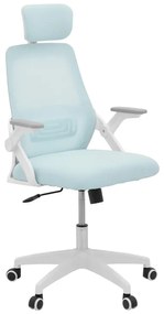 Καρέκλα γραφείου Peja pakoworld mesh ύφασμα μέντα-σκελετός λευκό 58x60x107-117εκ