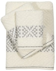 Πετσέτες Daily 0671 (Σετ 3τμχ) White Das Home Σετ Πετσέτες 70x140cm 100% Cotton