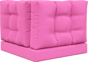 vidaXL Μαξιλάρι Καναπέ Εξωτερικού Χώρου 3 pcs Ροζ Πολυεστέρας