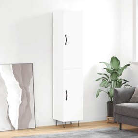 vidaXL Ντουλάπι Λευκό 34,5 x 34 x 180 εκ. από Επεξεργασμένο Ξύλο