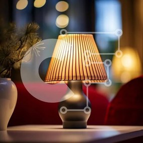 Intra Συλλεκτικό Ξύλινο Παζλ Plywood  4mm - Τραπέζι με φωτιστικό και βάζο με λουλούδια Σε Ξύλινο Κουτί - Διαστάσεις Puzzle: 10x10 cm – 25 κομμάτια