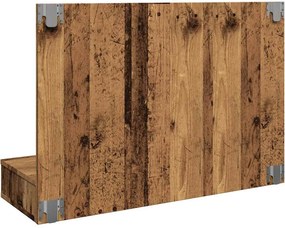 vidaXL Ντουλάπι καθρέφτη με LED Παλιό ξύλο 90x31,5x62 cm