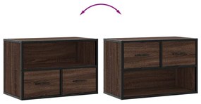 vidaXL Έπιπλο Τηλεόρασης Καφέ Δρυς 60x31x39,5 εκ. Επεξεργασμένο Ξύλο