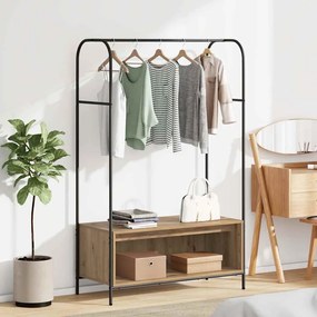 vidaXL Ράφι Ρούχων Καφέ 100 x 44 x 160 εκ Επεξεργασμένο ξύλο