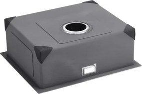 VEVOR 50cm Kitchen Sink Undermount Single Bowl Drop-In Basin Stainless Steel Bar