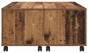 vidaXL Τραπεζάκι σαλονιού Παλιό ξύλο 75 x 75 x 38 cm