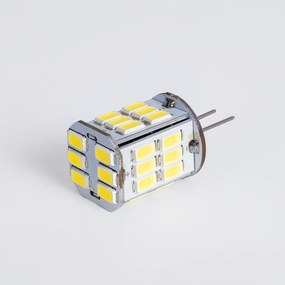 GloboStar 76135 Λάμπα LED G4 SMD 5630 6W 720lm 320° DC 12-24V IP20 Φ1.9 x Υ3.7cm Ψυχρό Λευκό 6000K Dimmable - 2 Χρόνια Εγγύηση