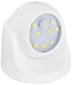 Φωτιστικό Μπαταρίας Κάμερα Λευκό LED SMD 3W-PIR Αισθητήρα Κίνησης Ψυχρό 6000K 79000 Globostar 79000 Λευκό
