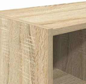 vidaXL Ράφι παπουτσιών στοιβαζόμενο Sonoma Oak 89,5x30x40 cm