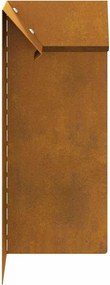 vidaXL Φράκτης σαλιγκαριών 4 pcs Σκ rusty 10 x 10 x 25 εκ
