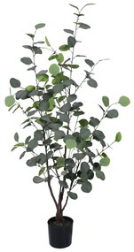 Διακοσμητικό φυτό Eucalyptus σε γλάστρα Inart πράσινο pp Υ120εκ