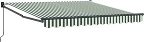 vidaXL Αντιανεμικό Πράσινο και Λευκό 300 x 250 x 165 εκ. Πολυεστέρας