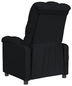 vidaXL Πολυθρόνα Μασάζ Μαύρη Υφασμάτινη