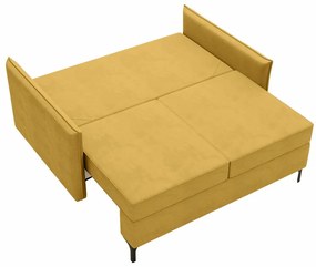 Καναπές κρεβάτι Clovis 110, Αριθμός θέσεων: 2, Αποθηκευτικός χώρος, Κρεμ, 101x145x96cm, 74 kg, Πόδια: Μέταλλο, Ξύλο: Πεύκο | Epipla1.gr
