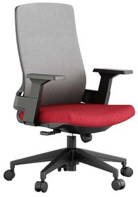Kαρέκλα Γραφείου Bold 25-0604 60x63x96-108cm Grey-Red