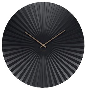 Ρολόι Τοιχού Sensu XL KA5658BK 50x50x3,5cm Μεταλλικό Black Karlsson ABS