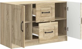 vidaXL Πλαϊνό γραφείο Sonoma Δρυς 89 x 34,5 x 57 εκ.