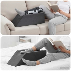 vidaXL Μαξιλάρι Πό ноги Μονόχρωμο Γκρι