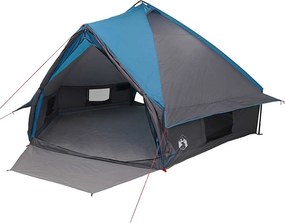 vidaXL Τέντα Teepee 10 Ατόμων 10 άτομο Μπλε και Γκρι
