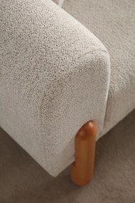 Corner Sofa-Bed Lyke Right - Cream Cream