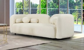Stewehome Μοντέρνος Καναπές 3 Θέσεων λευκό 235x95x80 cm