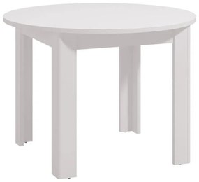 Τραπέζι Τραπεζαρίας Ancona Στρόγγυλο Λευκό 109x109x76,5 εκ. 109x109x76.5 εκ.