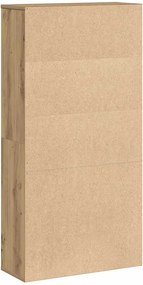 vidaXL Βιβλιοθήκη Αρτισιανή Δρυς 60x24x120 εκ. Επεξ. Ξύλο