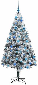 vidaXL Τεχνητό Χριστουγεννιάτικο Δέντρο με 300 LED Λευκό 180 cm