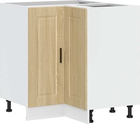 vidaXL Γωνιακό ντουλάπι βάσης κουζίνας Porto Sonoma Δρυς Επεξ. Ξύλο
