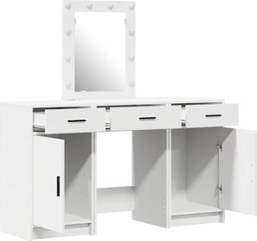 vidaXL Τραπέζι περιποίησης Λευκό 50 x 41 x 135 εκ Επεξεργασμένο ξύλο
