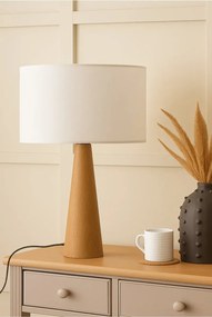 Stewehome Αυθεντικό ξύλινο επιτραπέζιο φωτιστικό 1.5x24x15 cm