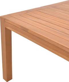 Τραπέζι Vocaly pakoworld teak ξύλο σε φυσική απόχρωση 200x100x75εκ