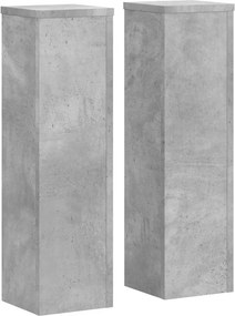 vidaXL Βάση φυτών 2 τεμ. Γκρι Σκυροδέματος 17 x 17 x 60 cm