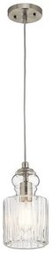 Κρεμαστό Φωτιστικό Οροφής 1xE27 Νίκελ  Φ14cm  Riviera KL-RIVIERA-P-B Elstead Lighting-KL-RIVIERA-P-B-Νίκελ Ματ KL-RIVIERA-P-B