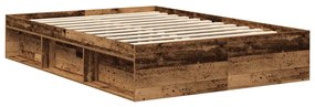 vidaXL Πλαίσιο Κρεβατιού Καπνιστή Δρυς 160 x 200 εκ.