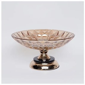 Τουρτιέρα Μεταλλική Με Γυαλί Χρυσό 295x16cm 754-11023 Estheti-754-11023-Χρυσό 754-11023
