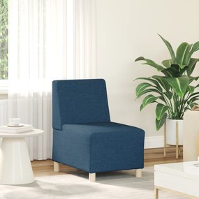 vidaXL Καναπέ Σαλονιού Ανοιχτό Γκρι 55 εκ Υφασμάτινος 3 pcs Μπλε