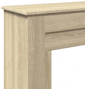vidaXL Πλαίσιο Τζακιού Sonoma Δρυς 90x30x90 εκ. από Επεξ. Ξύλο