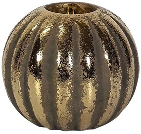 Κηροπήγιο Για Ρεσώ 0024-124-150 12x10cm Gold-Sand Κεραμικό