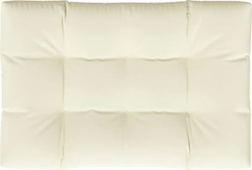 vidaXL Μαξιλάρι Παλέτας Κρεμ 120 x 80 x 12 εκ. Υφασμάτινο