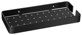 Σπογγοθήκη Ίσια W24xD10,5xH2,5 cm Black Mat Sanco Shower Shelves 0342-M116