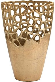 Βάζο 934-225-051 21x13x31cm Gold Αλουμίνιο