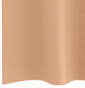 vidaXL Κουρτίνες 2 pcs Ανοιχτό καφέ 140 x 140 cm Πολυεστέρας