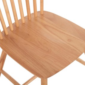 Σετ τραπεζαρίας LUCIEN C21183 5τμχ σε Φυσικό MDF TOP &amp; Ξύλο Οξιάς 120x80x73 εκ.