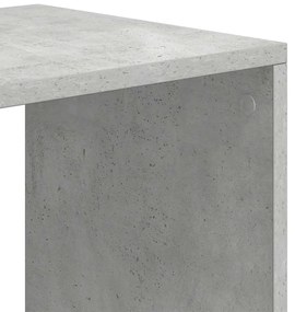 Βιβλιοθήκη Γκρι του Σκυροδέματος 66x31x112 εκ. από Μοριοσανίδα - Γκρι