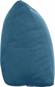 vidaXL Μαξιλάρι Πλάτης Μπλε 45 x 35 x 20 cm Υφασμάτινο Κορντουρά