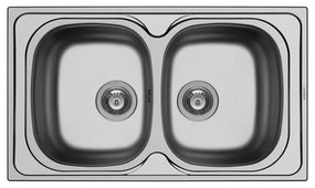 Kitchen Sink Stainless Steel Pyramis Derby 86x50 cm 2B 86x50x16 εκ.