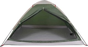 vidaXL Σκηνή Κάμπινγκ 4 Ατόμων Αδιάβροχη Πράσινη